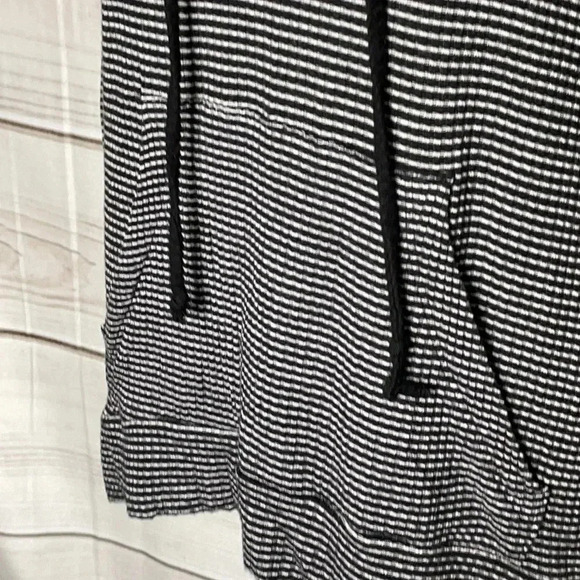 Mossimo Oversized Long Sleeved Hi Low Hooded Shirt Top XS - Picture 6 of 9